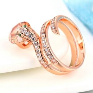 Snake Ring Wrap Crystal